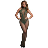 FISHNET AND LACE BODYSTOCKING ONE SIZE